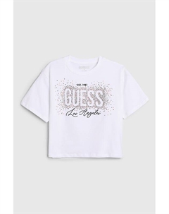 Футболка хлопковая с принтом Guess