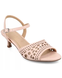 Женские босоножки Jessly с ремешком на щиколотке и вырезом на каблуке-рюмочке, розовый Journee