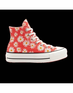 Кроссовки Wmns Chuck Taylor All Star Platform High 'Camp Daisies', красный Converse