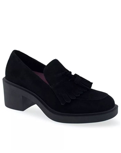 Женские лоферы Gibes на квадратном каблуке, черный Aerosoles