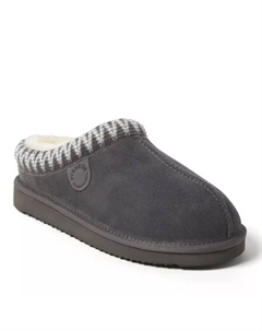 Женские тапочки-сабо Fireside Greta из натуральной овчины, серый Dearfoams