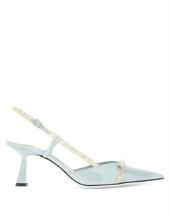 Туфли Camila 65 с заостренным носком и ремешком на пятке, зеленый Jimmy choo