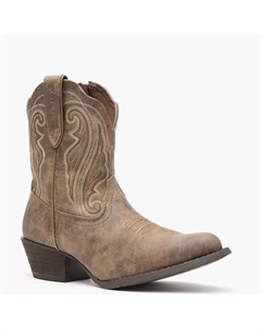 "Crush by Women's" - потертые короткие ковбойские сапоги Durango