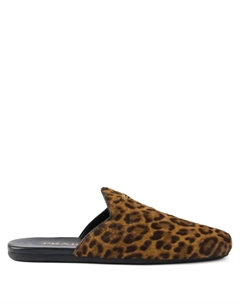 Мюли с леопардовым принтом, нейтральный Prada