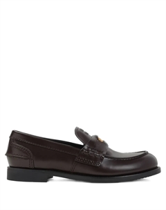 Кожаные пенни-лоферы, коричневый Miu miu