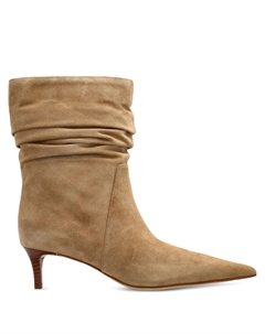 Сапоги с заостренным носком и сборками, нейтральный Michael michael kors