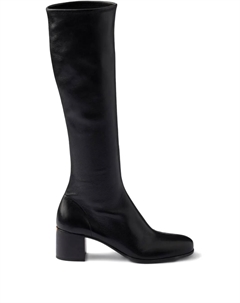 Сапоги на каблуке, черный Prada