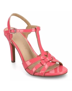 Валри плетеные женские босоножки на ремешках, цвет patent coral Journee