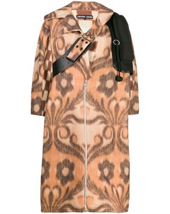 Chopova lowena пальто в клетку с цветочным принтом один размер нейтральные цвета Chopova lowena