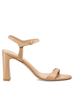 Босоножки на блочном каблуке, нейтральный Stuart weitzman