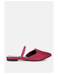 Туфли-мюли Twiggy Glitter из искусственной кожи с блестками, розовый London rag