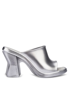 Мюли из коллаборации с Melissa, серебяный Marc jacobs