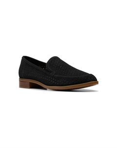 Женские замшевые мокасины Trish Cove, цвет black suede Clarks
