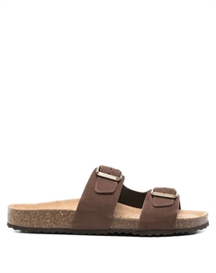 Слиперы Brionia с пряжками, коричневый Geox