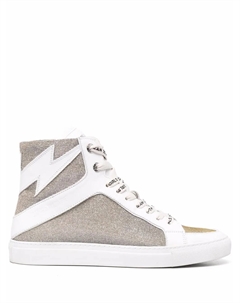Кеды с блестками, белый Zadig&voltaire