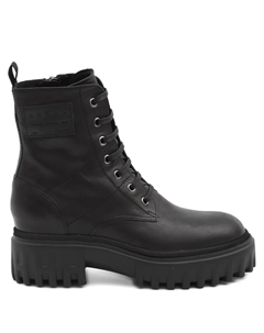 Ботинки на платформе со шнуровкой 20 мм, черный Hogan