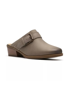 Даниэль женские кожаные мюли без задника, цвет light taupe leather Clarks