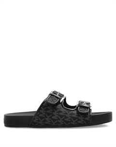 Шлепанцы Byers с пряжками, черный Michael michael kors