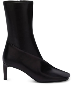 Ботильоны с квадратным носком, черный Jil sander