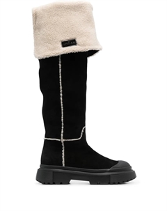 Сапоги с мехом, черный Hogan