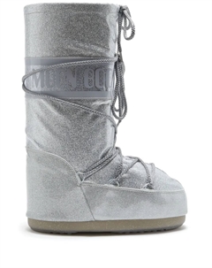 Сапоги женские Icon с блестками, серебряный Moon boot