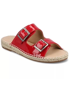 Женские эспадрильи Tresah с двойными ремешками, цвет patent red Journee