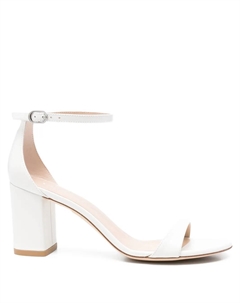 Босоножки Nearlynude 70 с ремешком на щиколотке, белый Stuart weitzman