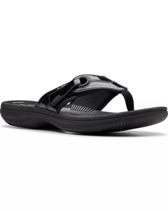 Сандалии-вьетнамки Cloudsteppers Breeze Reyna, черный Clarks