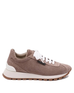 Кроссовки на шнуровке, коричневый Brunello cucinelli