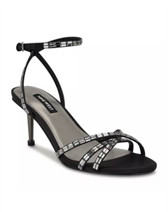 Женские босоножки Amseta с декором на каблуке, черный Nine west