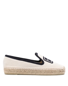 Эспадрильи с вышитым логотипом, нейтральный Miu miu
