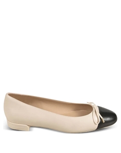 Балетки Sleek с бантом, нейтральный Stuart weitzman