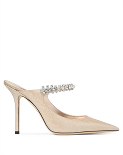 Мюли с кристаллами, золотой Jimmy choo