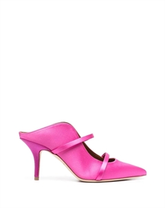 Атласные мюли с заостренным носком, розовый Malone souliers