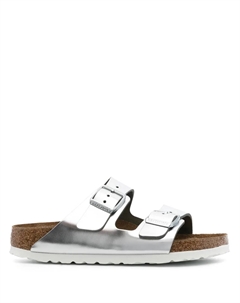 Шлепанцы с эффектом металлик Birkenstock