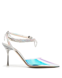 Туфли с кристаллами, металлик Mach & mach