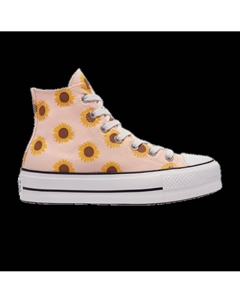 Кроссовки Wmns Chuck Taylor All Star Lift High 'Summer Spirit - Sunflower Season', розовый Converse