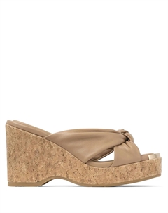 Мюли Avenue 110 на танкетке, коричневый Jimmy choo