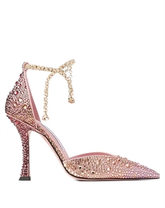 Туфли Stevie 100 с кристаллами, розовый Jimmy choo