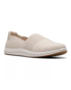 Женские туфли-слипоны Cloudstepper Breeze Vibe, бежевый Clarks
