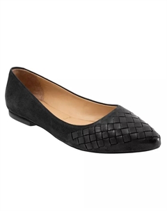 Эстее Плетеные Балетки, черный Trotters