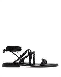 Сандалии Calypso на плоской подошве, черный Stuart weitzman