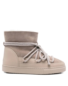 Женские ботинки замшевые на шнуровке, серый Inuikii