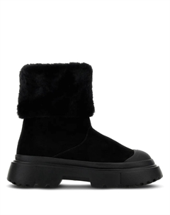 Ботинки с искусственным мехом, черный Hogan