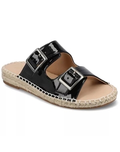 Женские эспадрильи Tresah с двойными ремешками, цвет patent black Journee