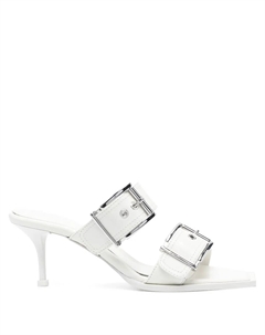 Босоножки с пряжками, белый Alexander mcqueen