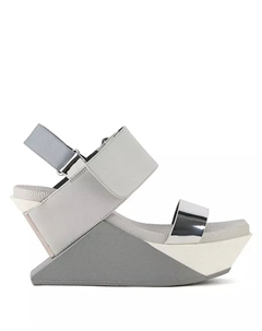 Женские сандалии Delta Wedge, серебряный United nude