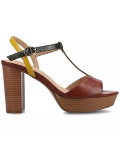 Женские босоножки Nalie на платформе с Т-образным ремешком, мультиколор Journee