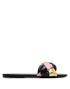 Плетеные сандалии, черный Miu miu