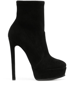 Ботильоны Flora 140 на платформе, черный Casadei